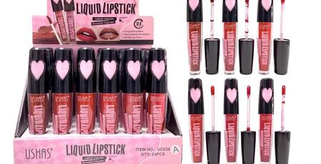 USHAS LIQUID LIPSTICK
 [Confezione da 24 pezzi]