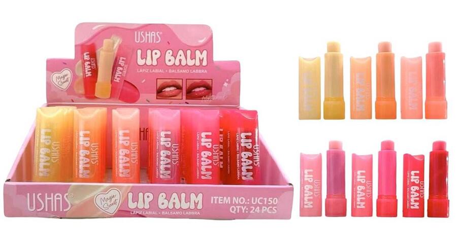 USHAS LIP BALM 
 [Confezione da 24 pezzi]