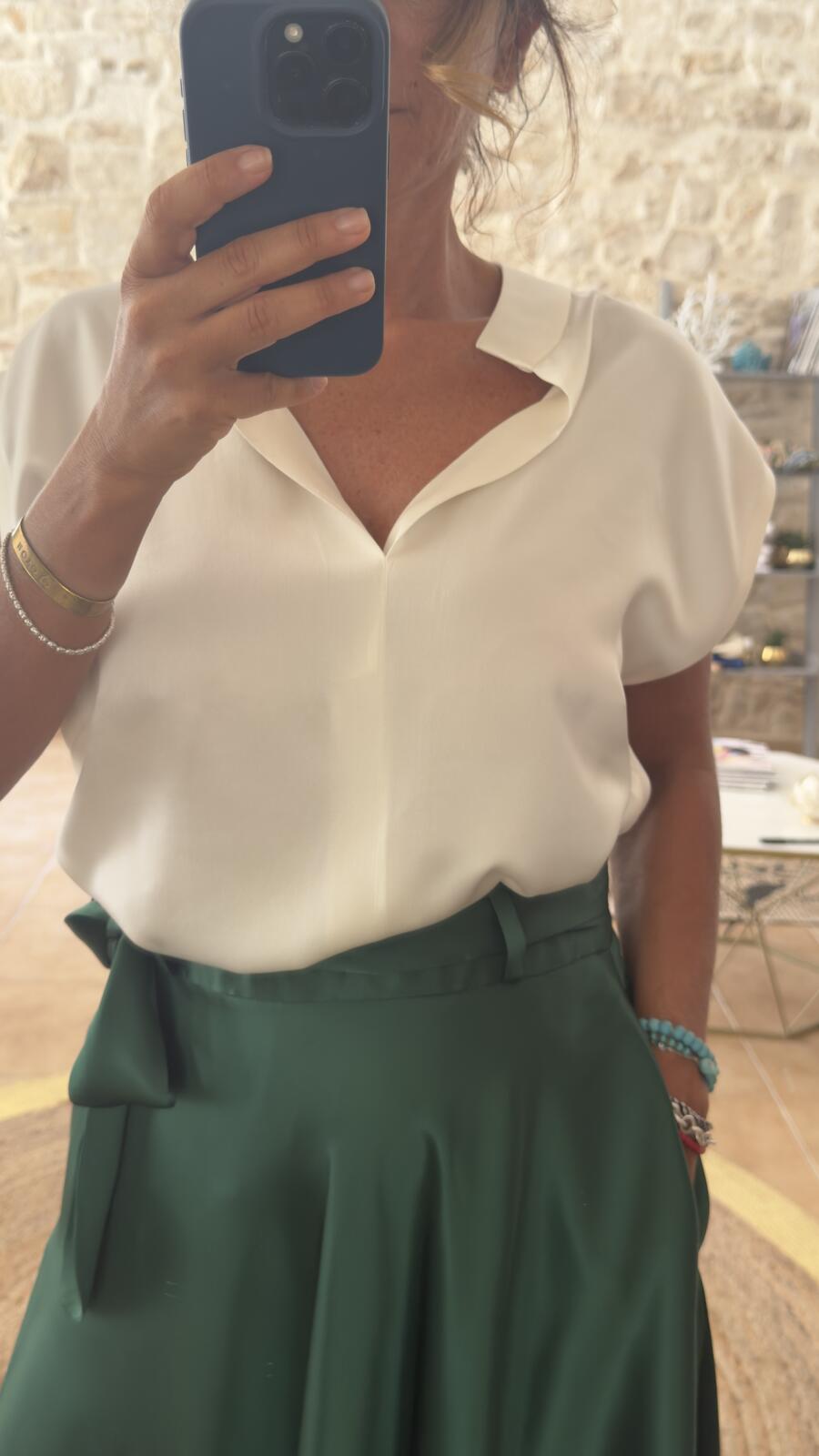 Blusa Audrey avorio