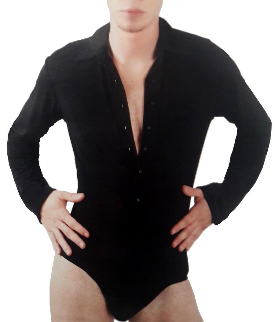 MEN'S BODY SHIRT FOR DANCE IN TECHNICAL ELASTIC FABRIC 9-0007