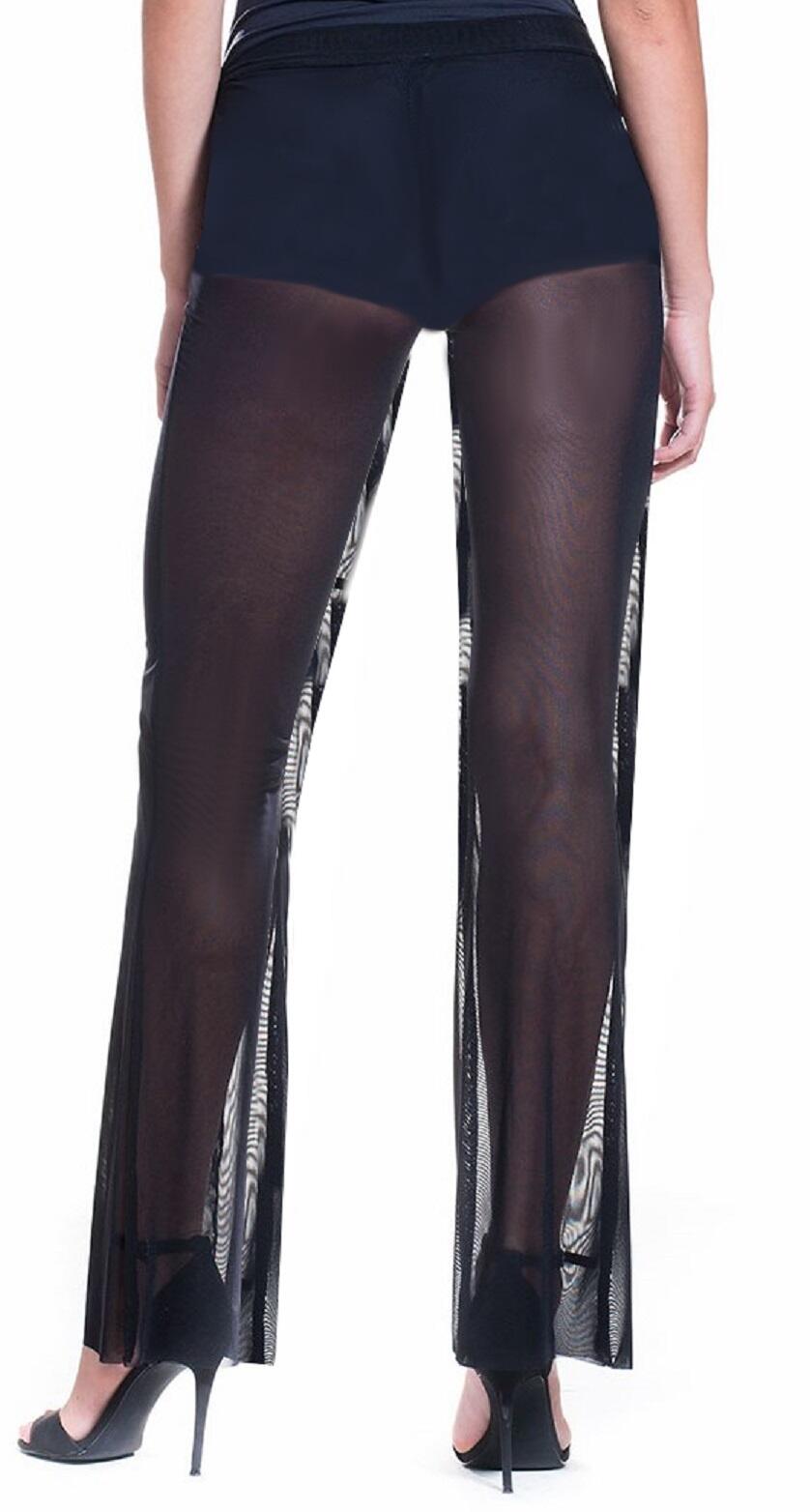 Pantaloni in tulle elastico con short incorporato 1-0033