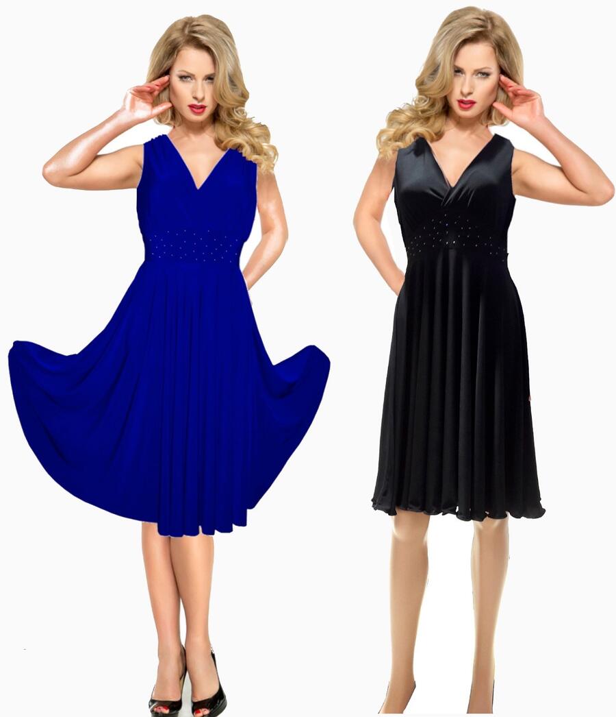DRESS A WHEEL WITH SHOULDER A TANK AND FLEXIBLE BEHIND size plus versione 4-0042