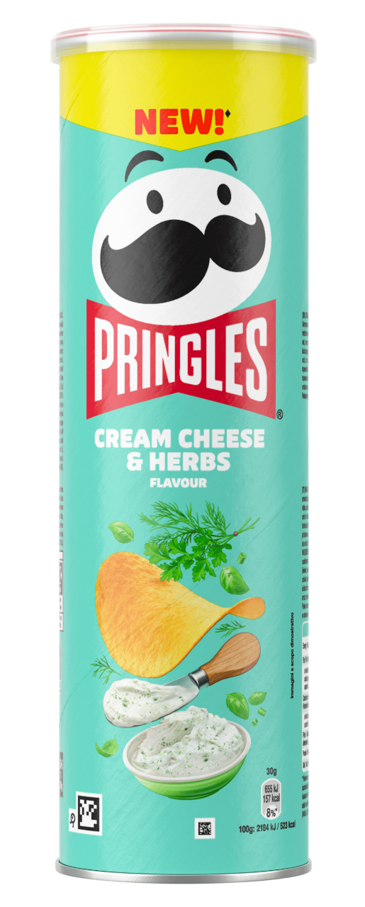 Pringles cream cheese & herbs 185gr