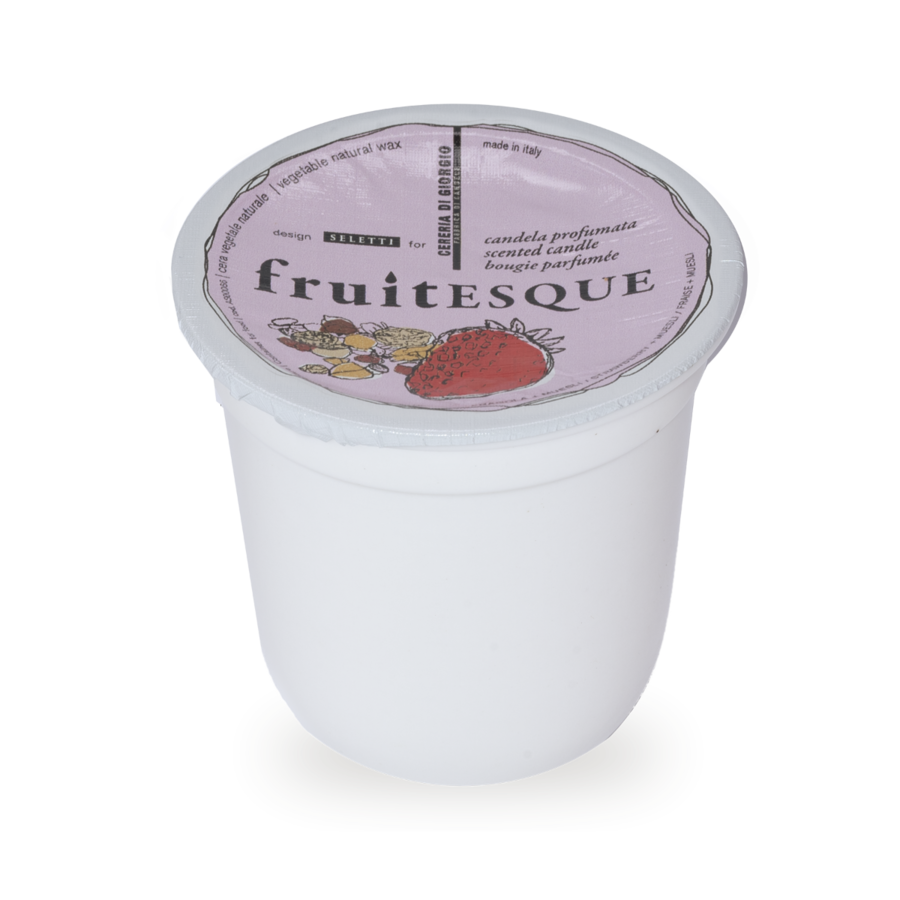 Candela Profumata yogurt in vasetto ceramica pz.1 Fragola & Muesli