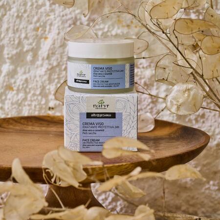 Crema viso - idratante - pelli secche e disidratate - aloe vera e ceramidi - 50 m
