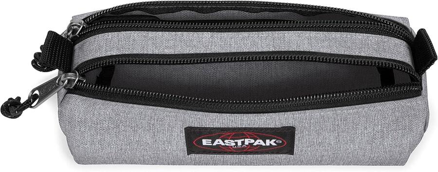 EASTPAK Tombolino Doppia Zip Astuccio Scuola GRIGIO