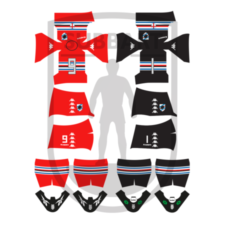 DECALS SAMPDORIA 2014-15 2 maglia