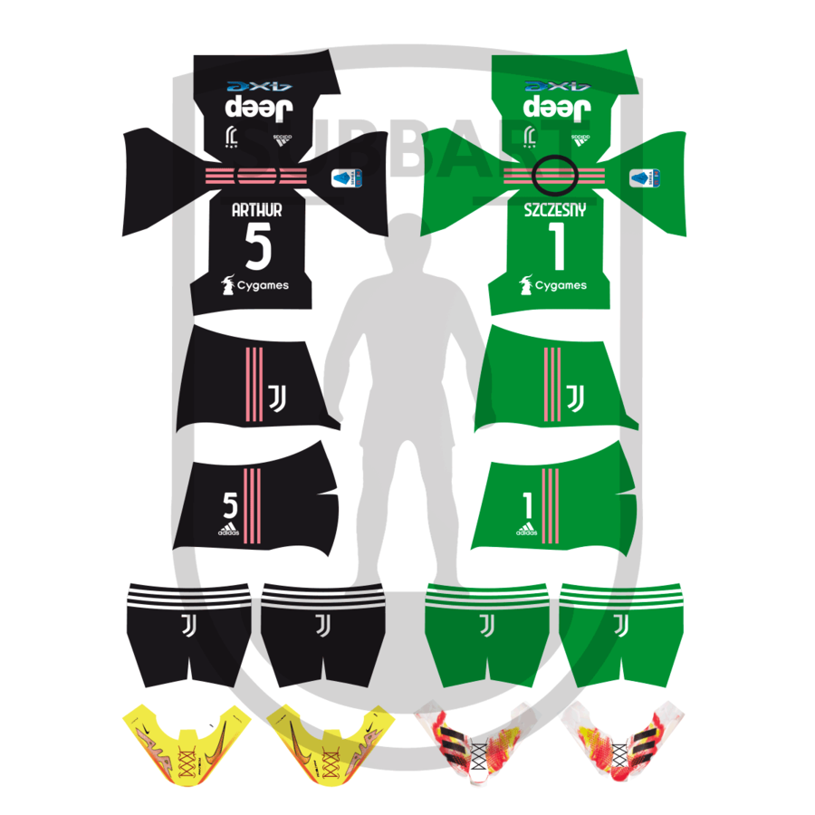 DECALS JUVENTUS 2021-22 2 MAGLIA