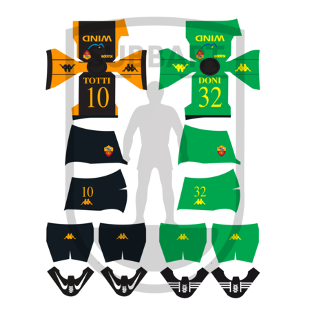 DECALS ROMA 2010-11 3 MAGLIA