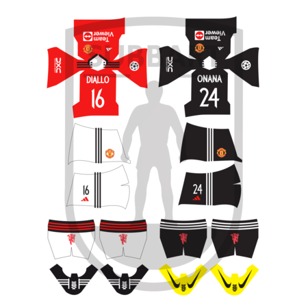 DECALS MANCHESTER UTD CHAMPIONS LEAGUE 2023-24