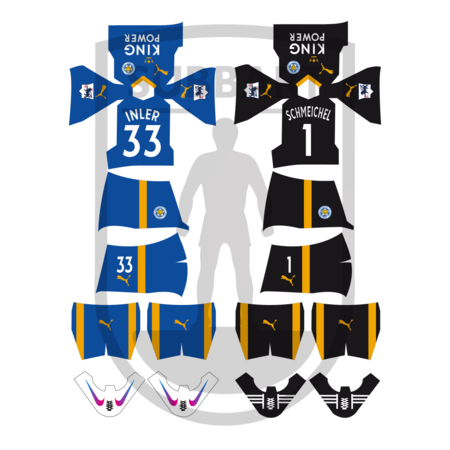 DECALS LEICESTER CITY 2015-16
