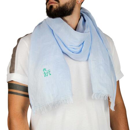 Pashmina lino azzurra