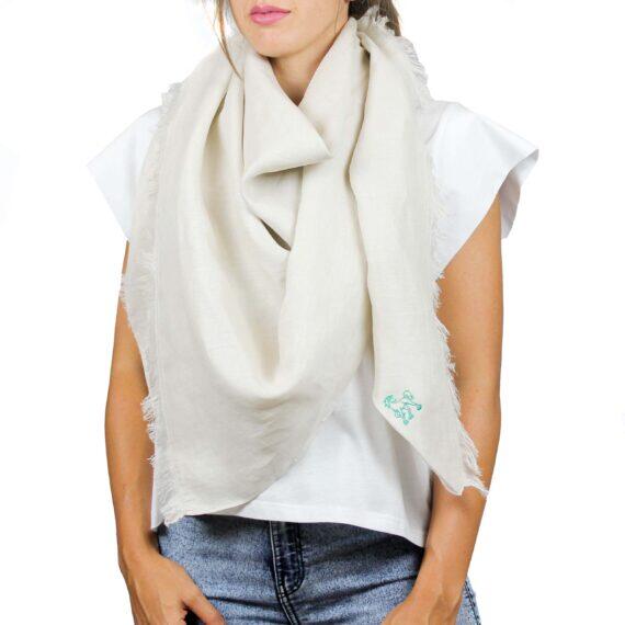 Pashmina lino beige