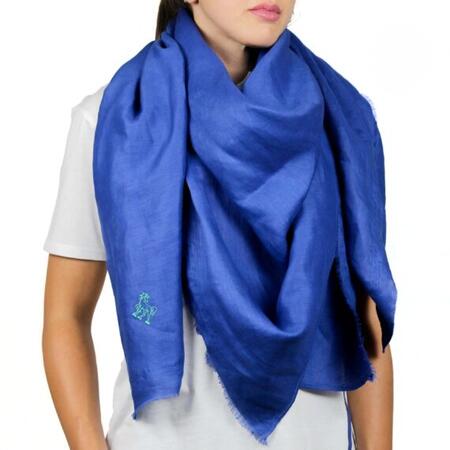 Pashmina lino cobalto