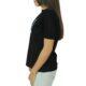 T-shirt nera con ricamo Vinto