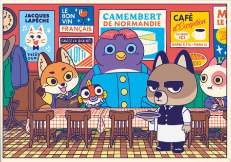 Stéphane Casier, stampa fine art A4 (29,7x21 cm): Au bistro