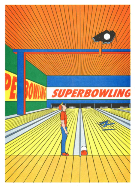 Simon Bailly, stampa fine art A3 (29,7x42 cm): Super bowling