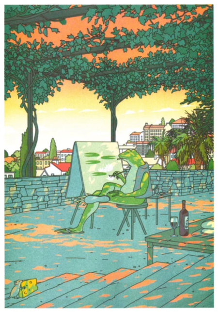 Liam Cobb, stampa fine art A3 (29,7x42 cm): If Nature could capture Nature, would it paint lilies and drink wine?