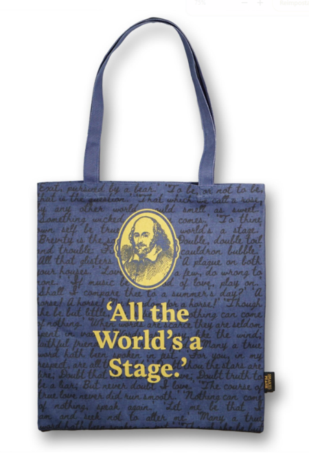 SHOPPER: Shakespeare (The World's A Stage) / TOTE BAG