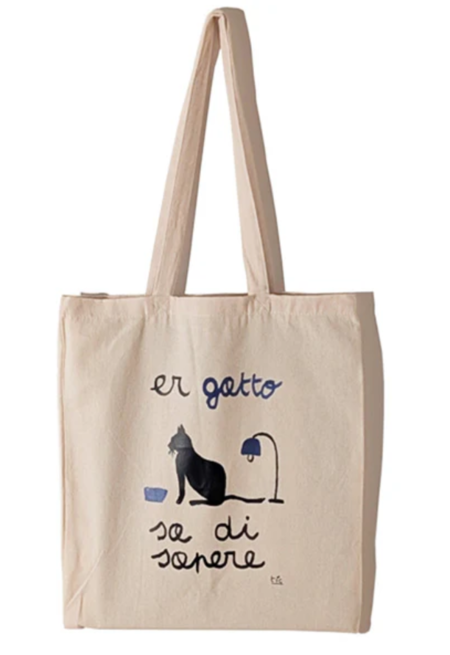 Tic Edizioni - SHOPPER: Er gatto sa di sapere / TOTE BAG