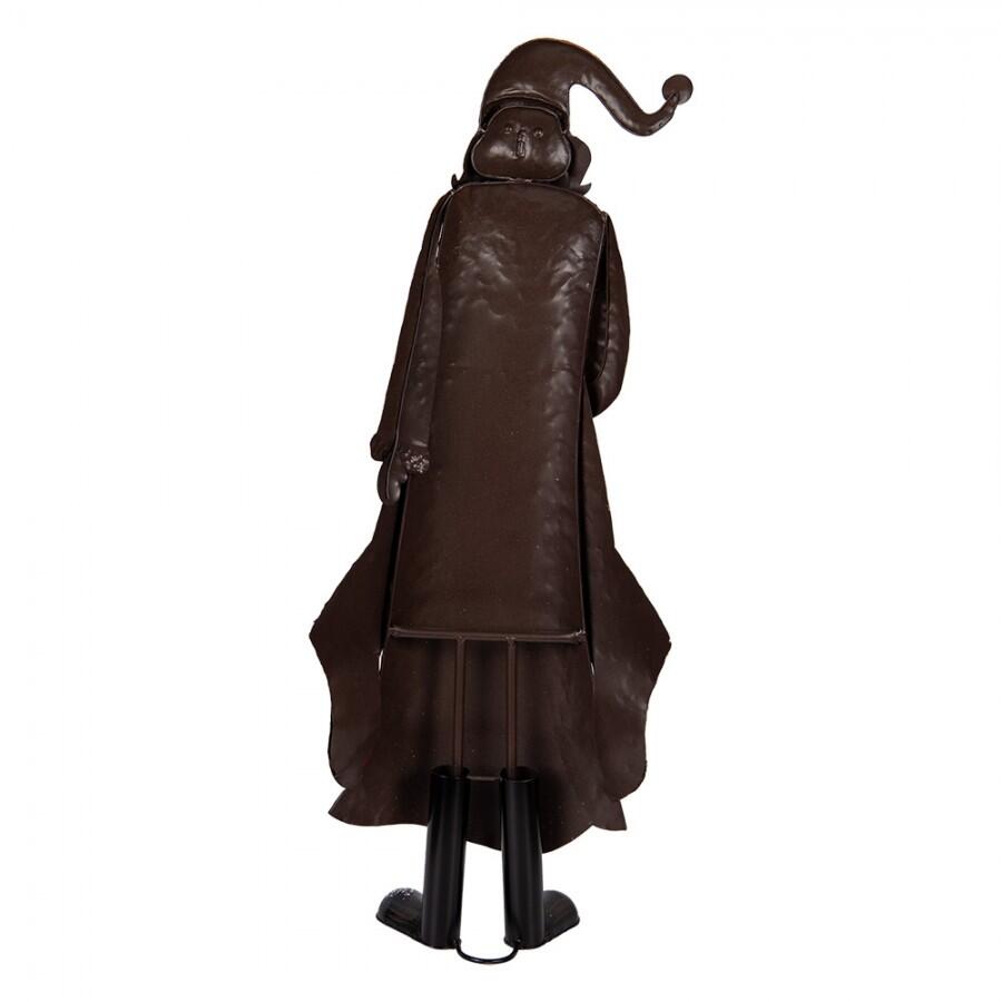 Clayre & Eef - Statuetta decorativa di Natale Babbo Natale 33x16x85 cm Rosso Metallo