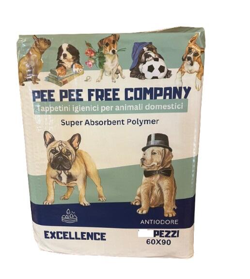 100 tappetini assorbenti 60x90 per cani con adesivi traverse Travers In
