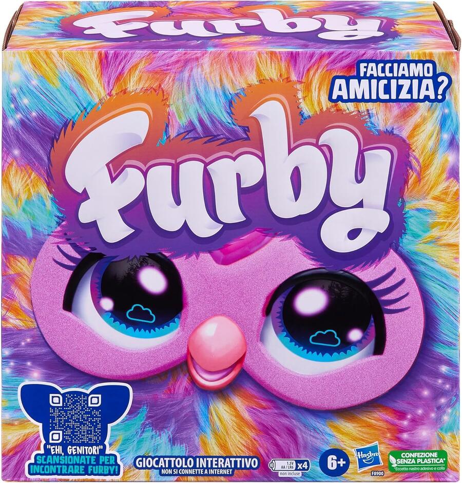 Furby Hasbro interattivo luci e musica multicolore F8900IT4 6+ 