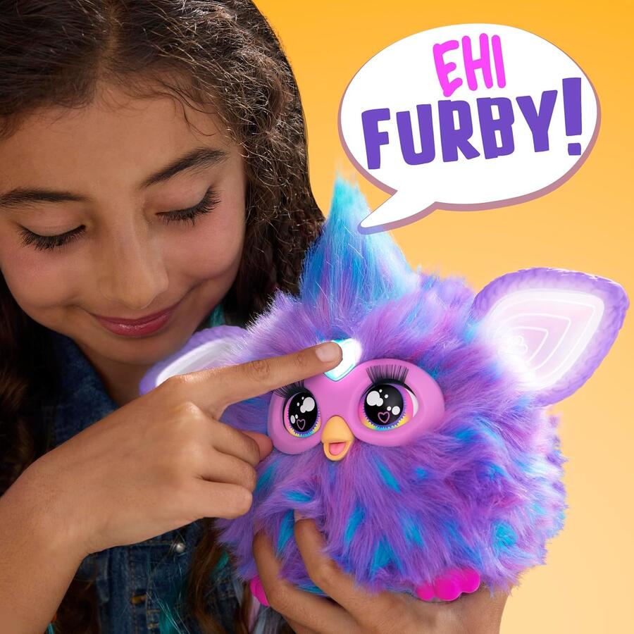 Furby Hasbro Viola peluche elettronico con luci e suoni Collezionabile F6742IT4 6+