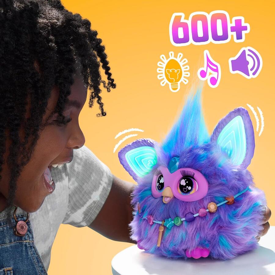 Furby Hasbro Viola peluche elettronico con luci e suoni Collezionabile F6742IT4 6+