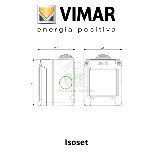 VIMAR - 14901 ISOSET Contenitore IP55 1 modulo