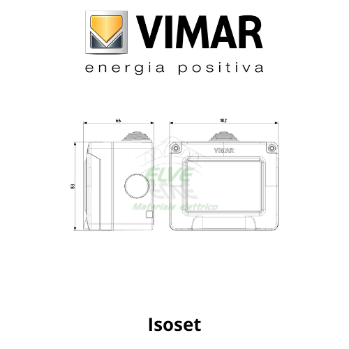 VIMAR - 14903 ISOSET Contenitore IP55 3 moduli