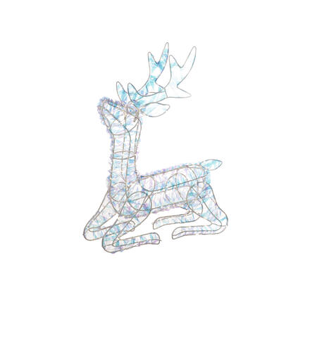 L'Oca Nera - Natale 2025 "Sogno d'inverno" Renna seduta con led