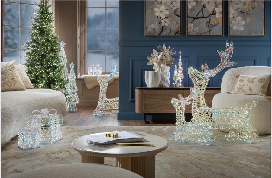 L'Oca Nera - Natale 2025 "Sogno d'inverno" Renna seduta con led