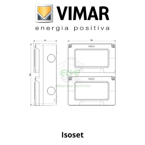 VIMAR - 14912 ISOSET Contenitore IP55 8 moduli 4X2