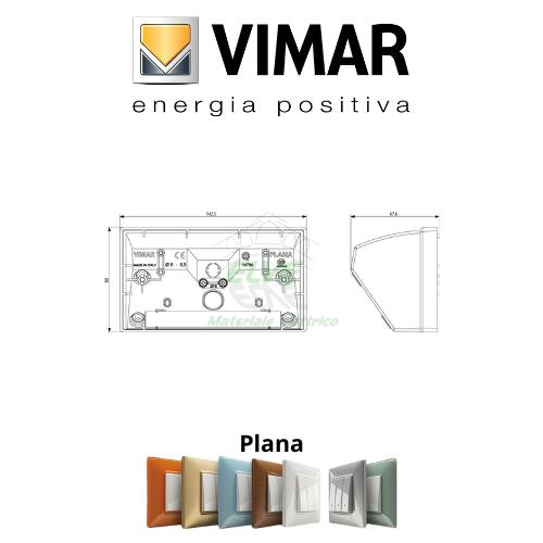VIMAR - 14784 PLANA Scatola da tavolo inclinata 4 moduli bianco