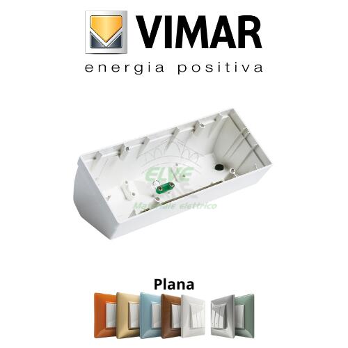 VIMAR - 14787 PLANA Scatola da tavolo inclinata 7 moduli bianco