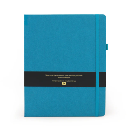Notebook RK Journal, 17,6x25 cm – Finto camoscio verde acqua