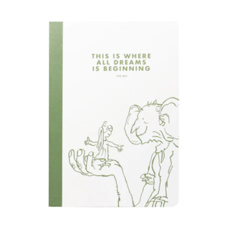 Notebook A5 (14,8x21 cm), copertina morbida e interno a righe - Roald Dahl (The BFG)