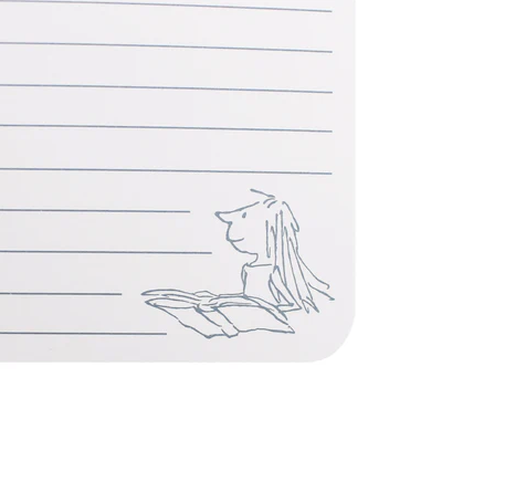 Notebook A5 (14,8x21 cm), copertina morbida e interno a righe - Roald Dahl (Matilda)