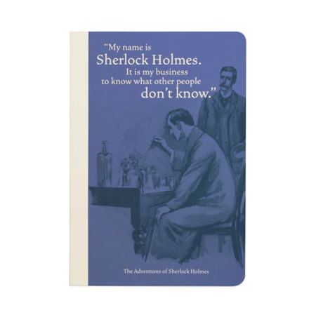 Notebook A5 (14,8x21 cm), copertina morbida e interno a righe - Sherlock Holmes