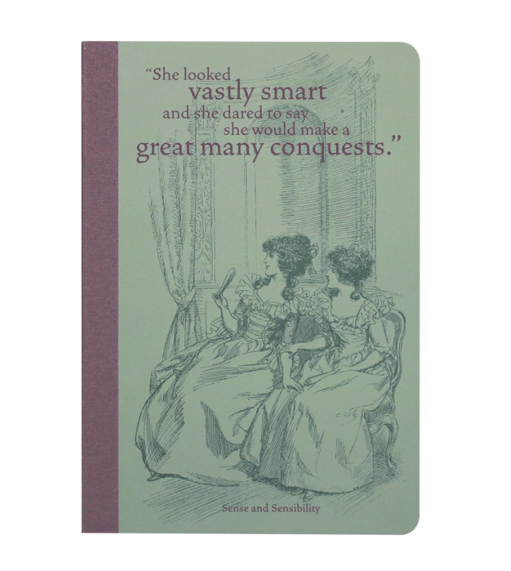Notebook A5 (14,8x21 cm), copertina morbida e interno a righe - Sense & Sensibility