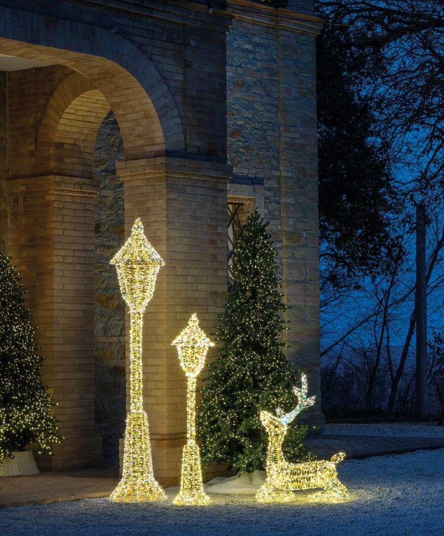 L'Oca Nera - Natale 2025 "Sogno d'inverno" Renna seduta con led
