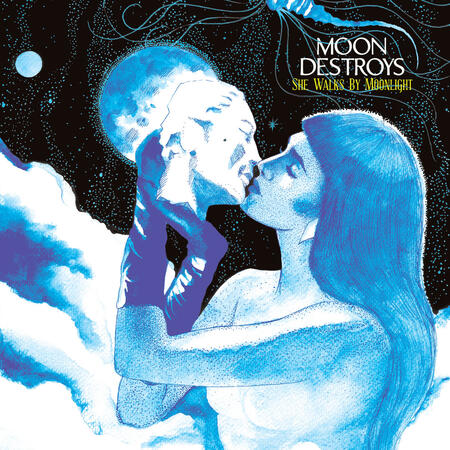 MOON DESTROYS - SHE WALKS BY MOONLIGHT - (BLUES FUNERAL)