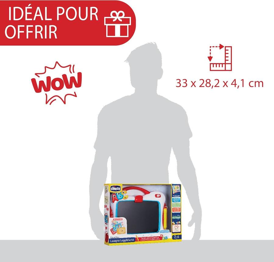 Lavagna Chicco leggi e scrivi schermo LCD 57262 giochi educativi 2-6 anni