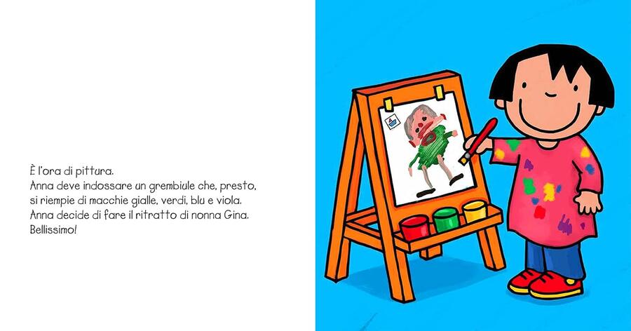 Anna va alla scuola materna