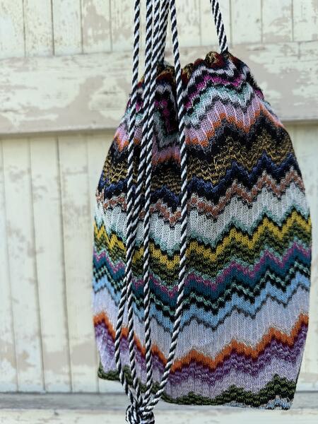 Secchiello  zig zag multicolore 