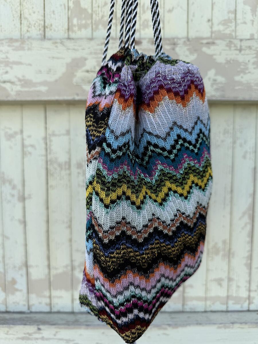 Secchiello  zig zag multicolore 