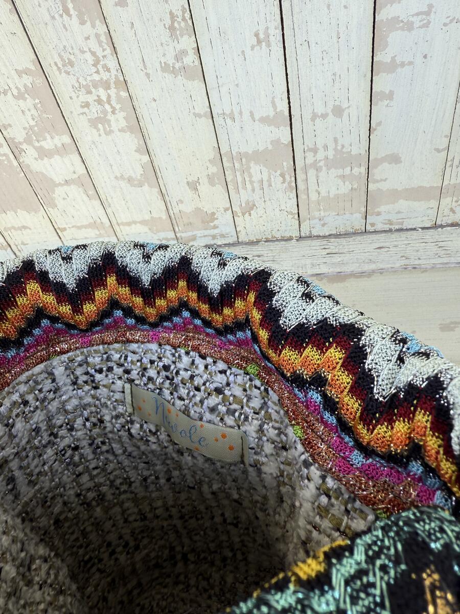 Secchiello  zig zag multicolore 