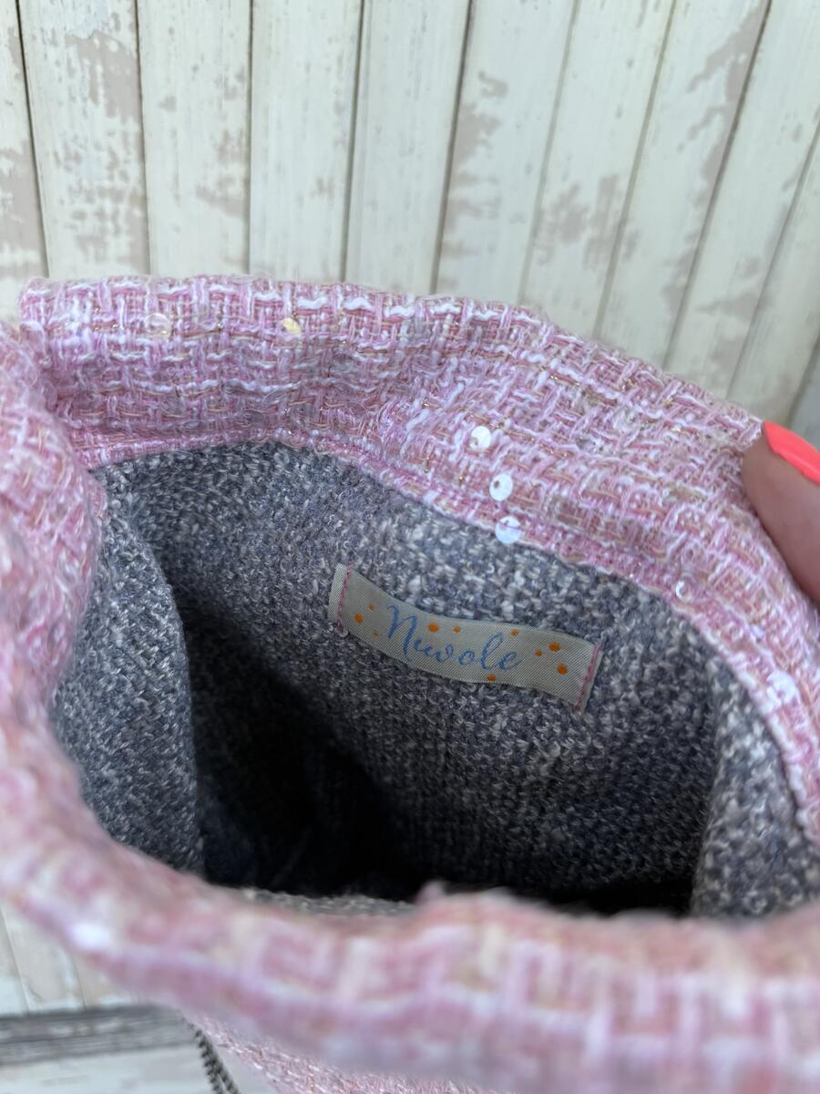 Secchiello  tweed rosa