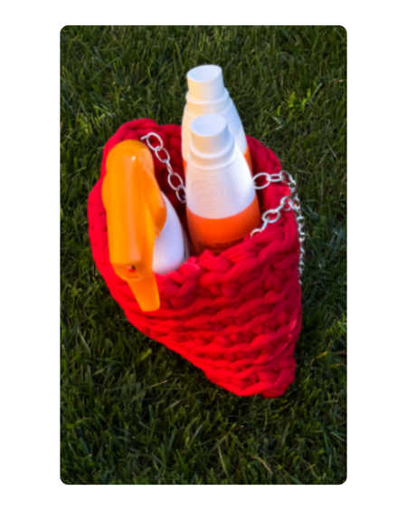 Borsetta porta creme solari 